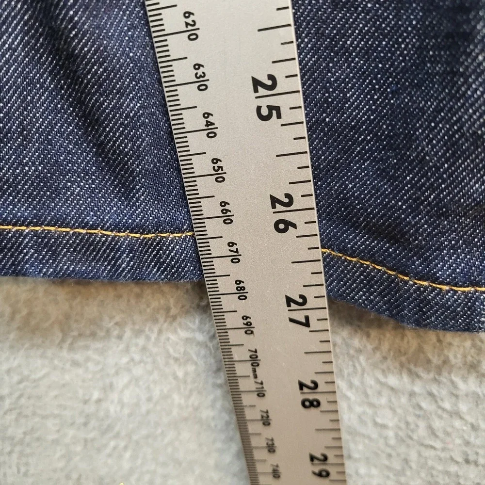 Everlane Men Jeans 32 Blue Denim Ankle‎ Pockets High Rise Cotton 27 in Inseam
